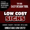 Low Cost Signs